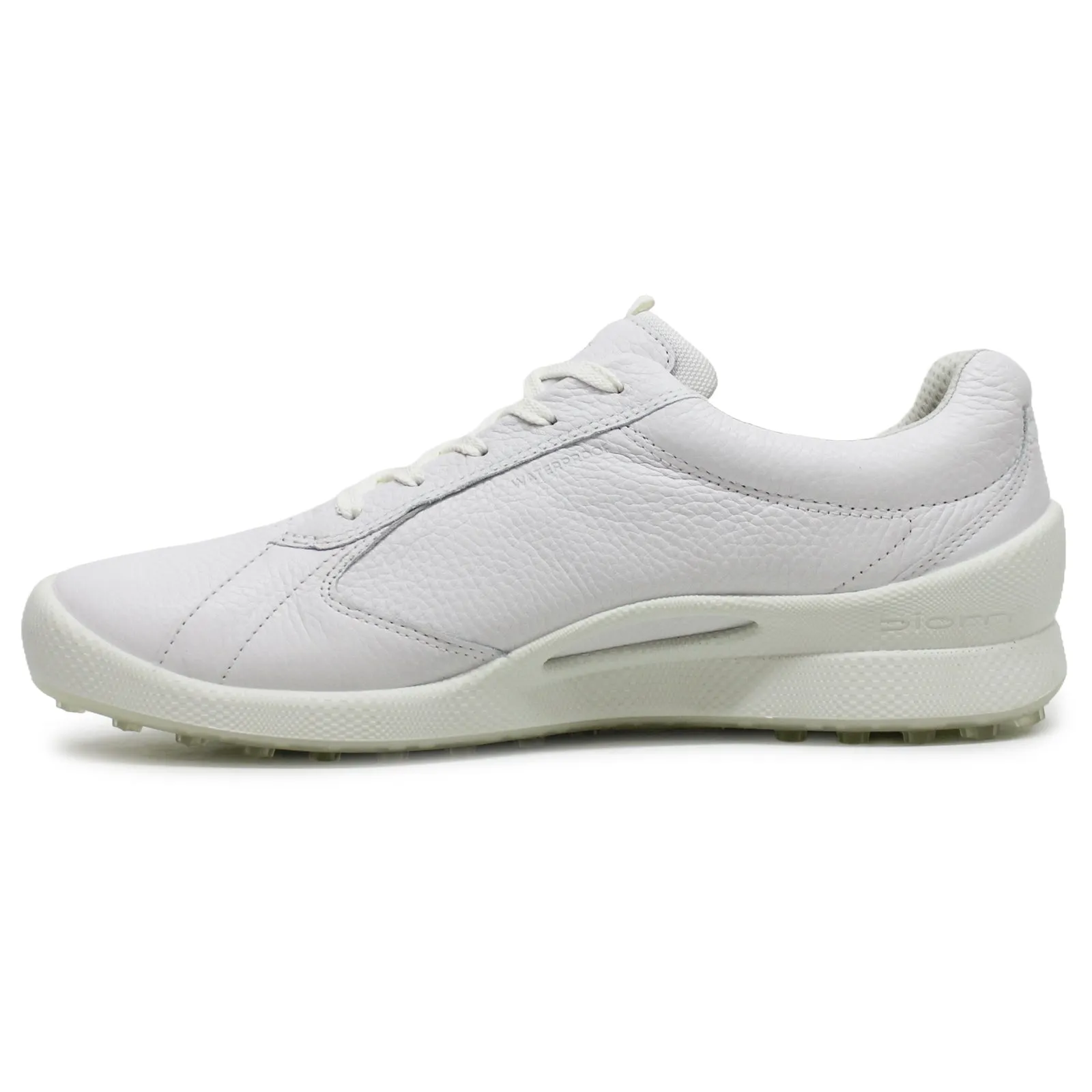 Ecco Golf Biom Hybrid Full Grain Leather Men's Comfort White Trainers men's ecco golf shoes