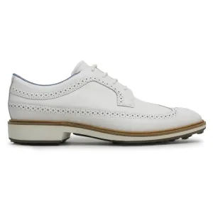 Ecco Golf Classic Hybrid 110224 Leather Men's Comfort White Shoes Mens Ecco golf shoes supportive swing stability