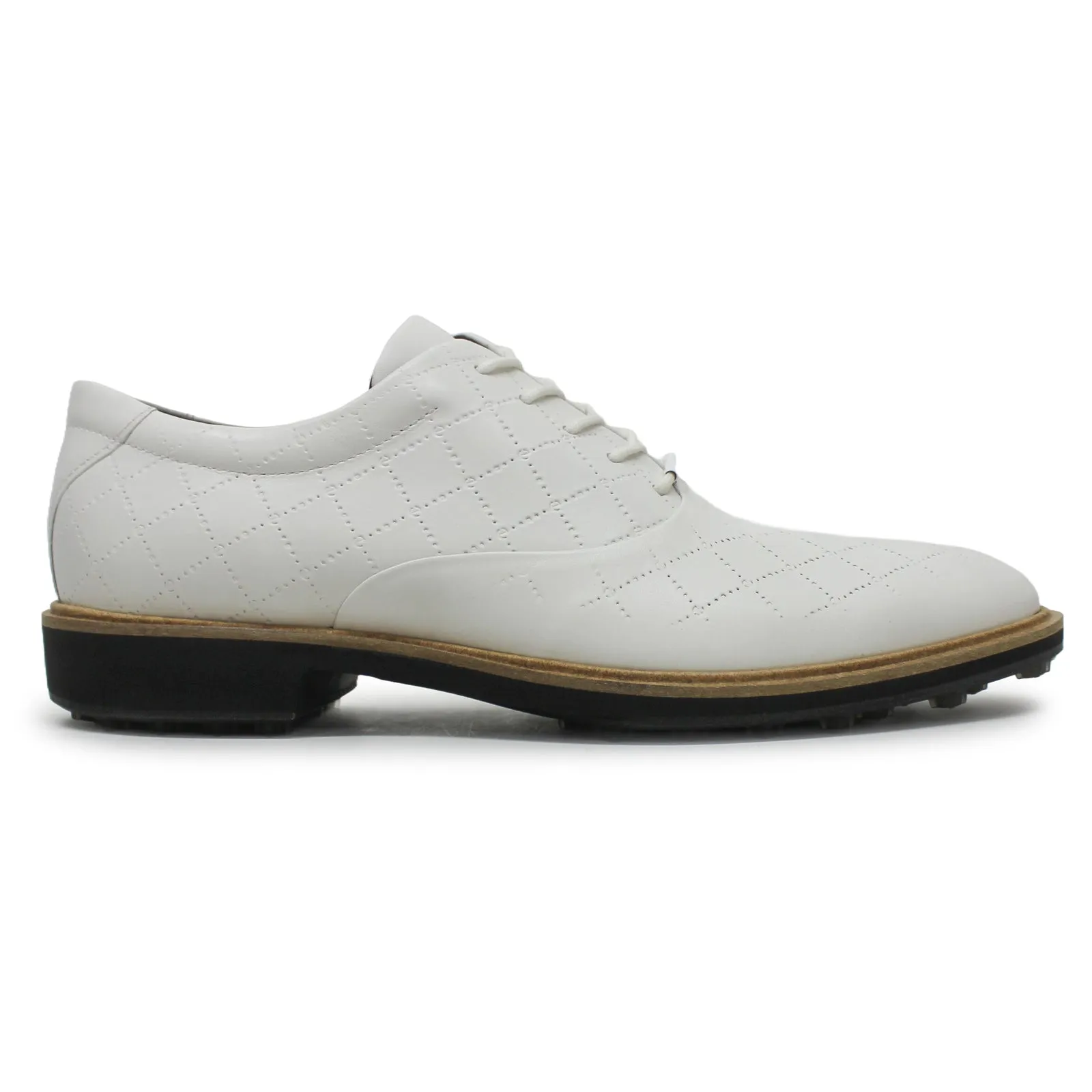 Ecco Golf Classic Hybrid Leather Men's Comfort White Shoes men's ecco golf shoes