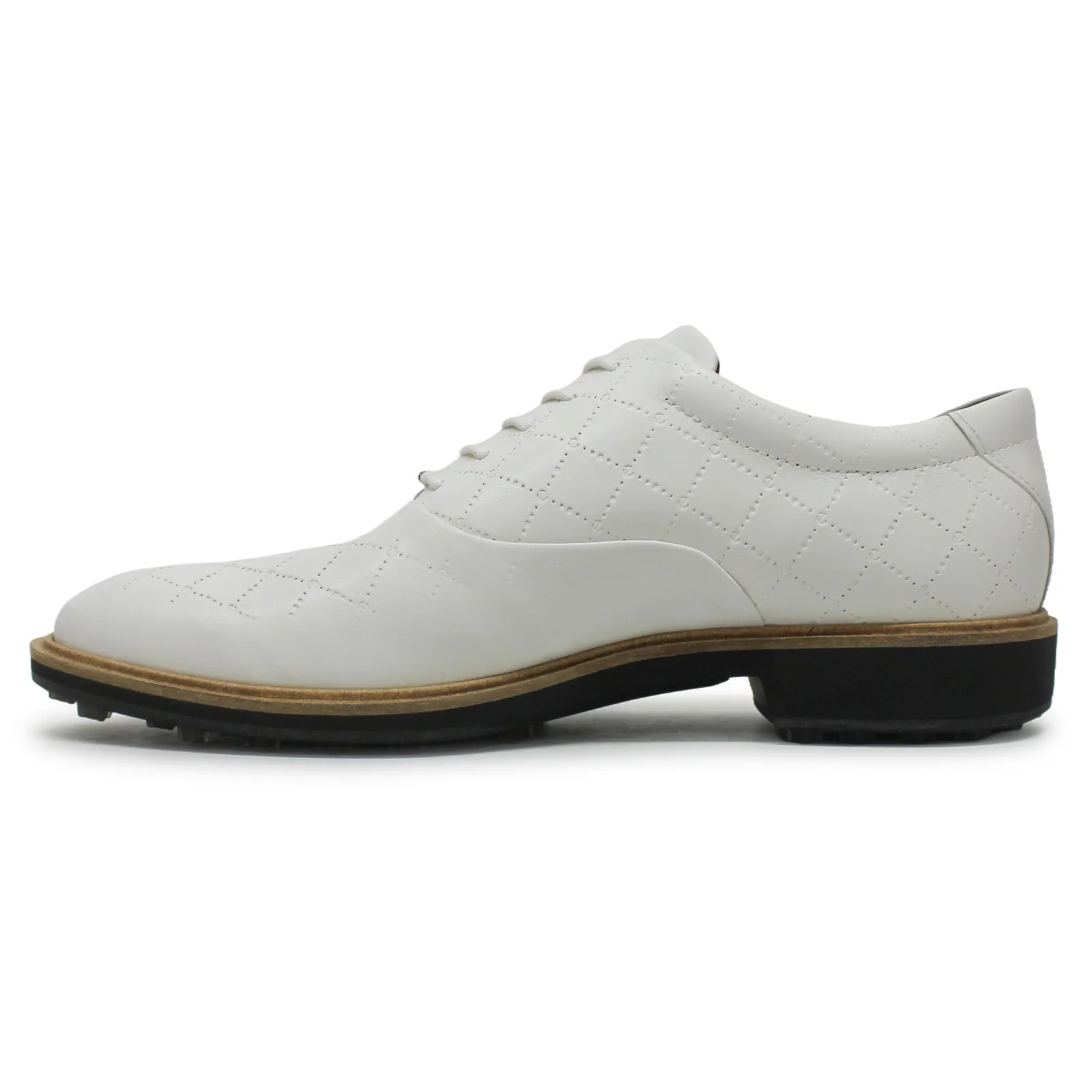 Ecco Golf Classic Hybrid Leather Men's Comfort White Shoes men's ecco golf shoes