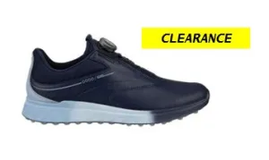 ECCO Women's GOLF S-THREE BOA SHOE in Dusty Blue Air women's boa golf shoes