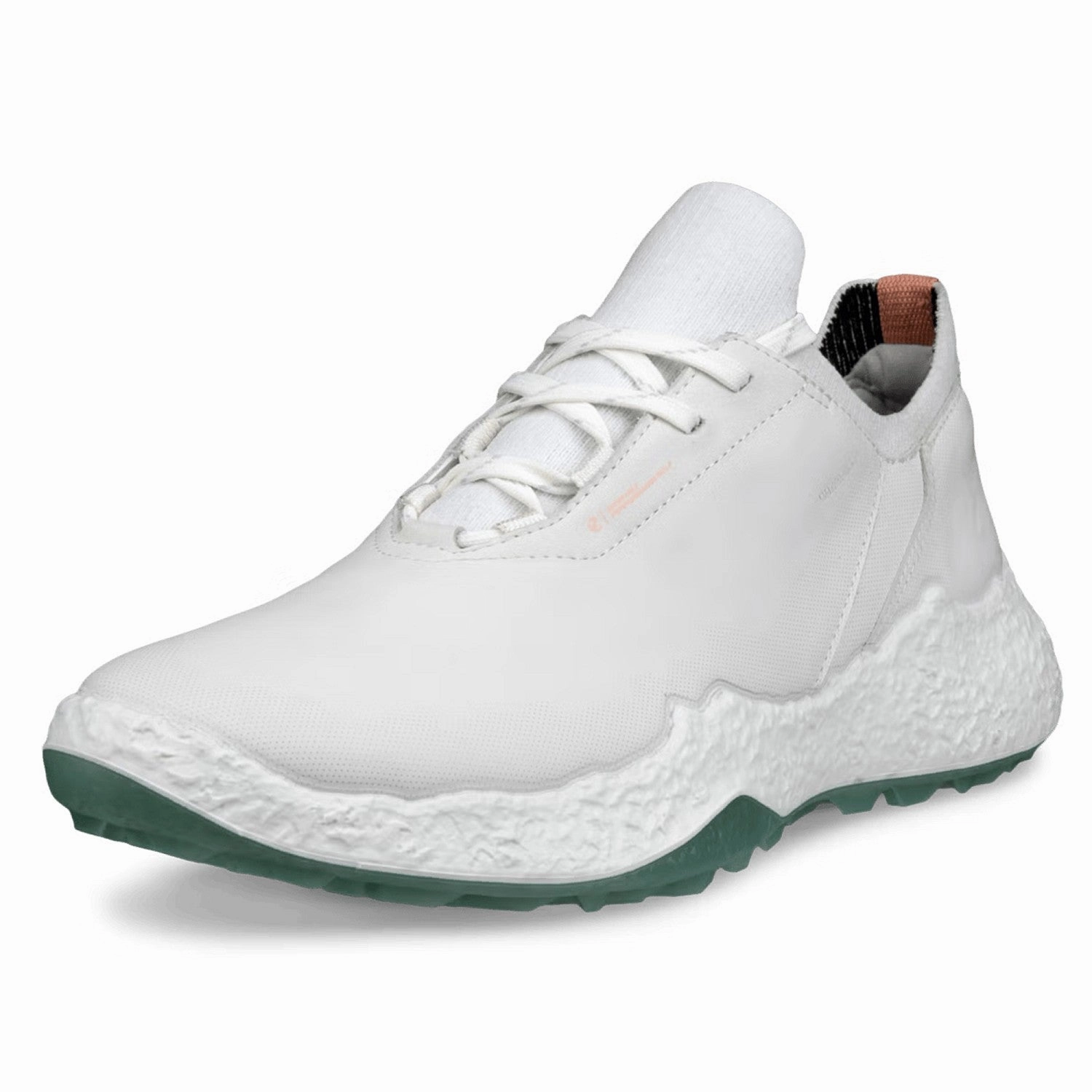 ECCO Golf Ladies Biom H5 Golf Shoes - White/Sedum Green Ecco Women's Golf Sneakers