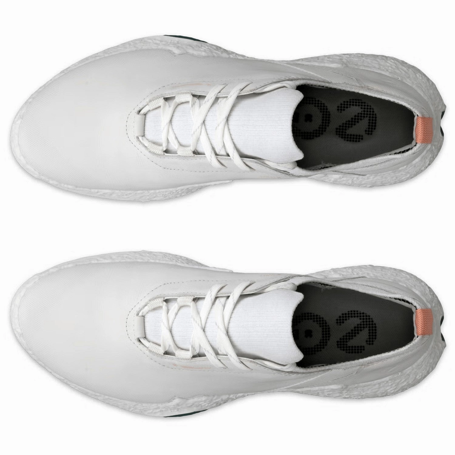ECCO Golf Ladies Biom H5 Golf Shoes - White/Sedum Green Ladies' Spikeless Golf Sneakers