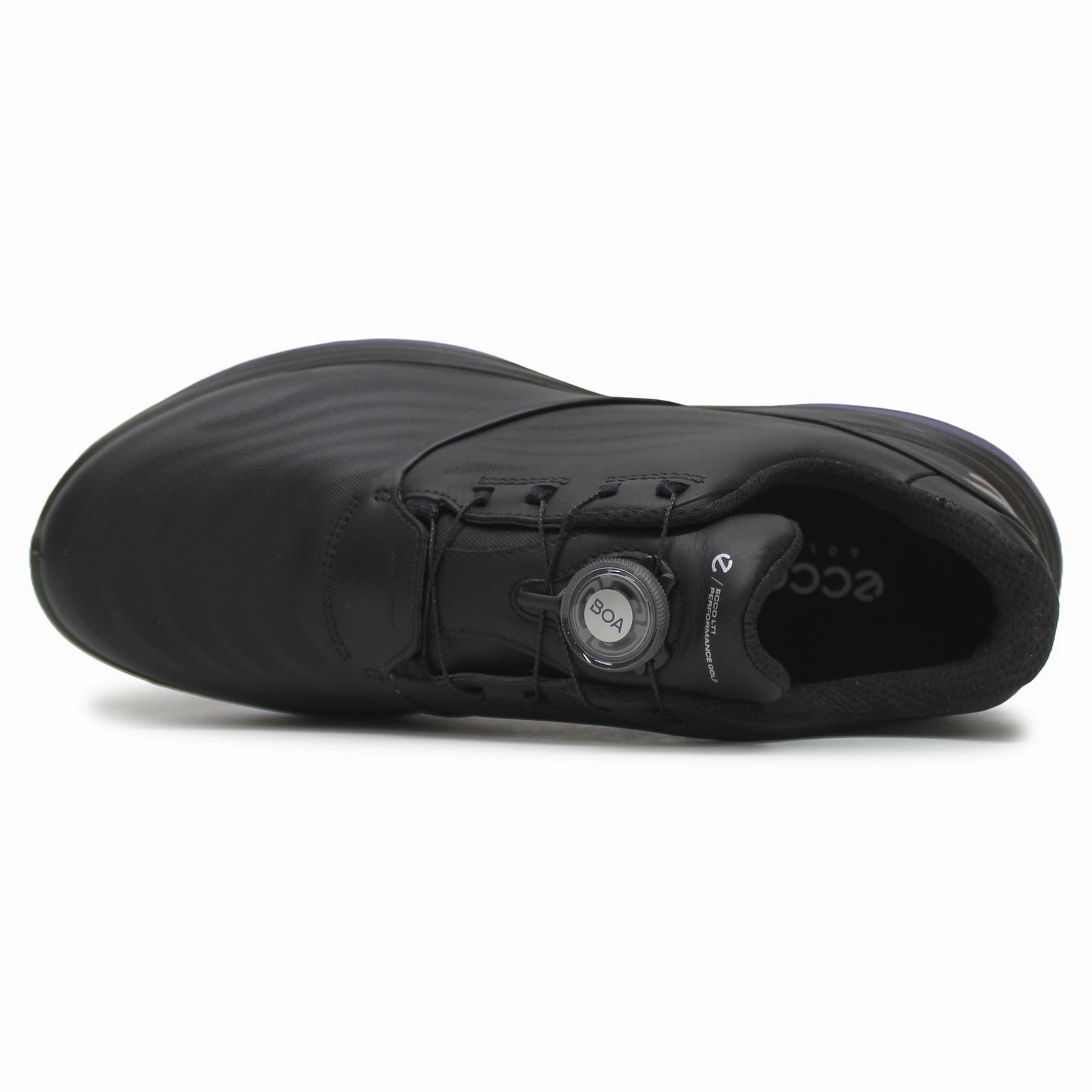 Ecco Golf LT1 132274 Leather Men's Fashion Black Trainers men's ecco golf shoes
