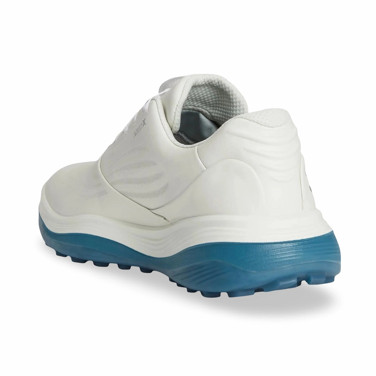 Ecco Golf LT1 132274 Leather Men's Fashion White Petrol Trainers men's ecco golf shoes