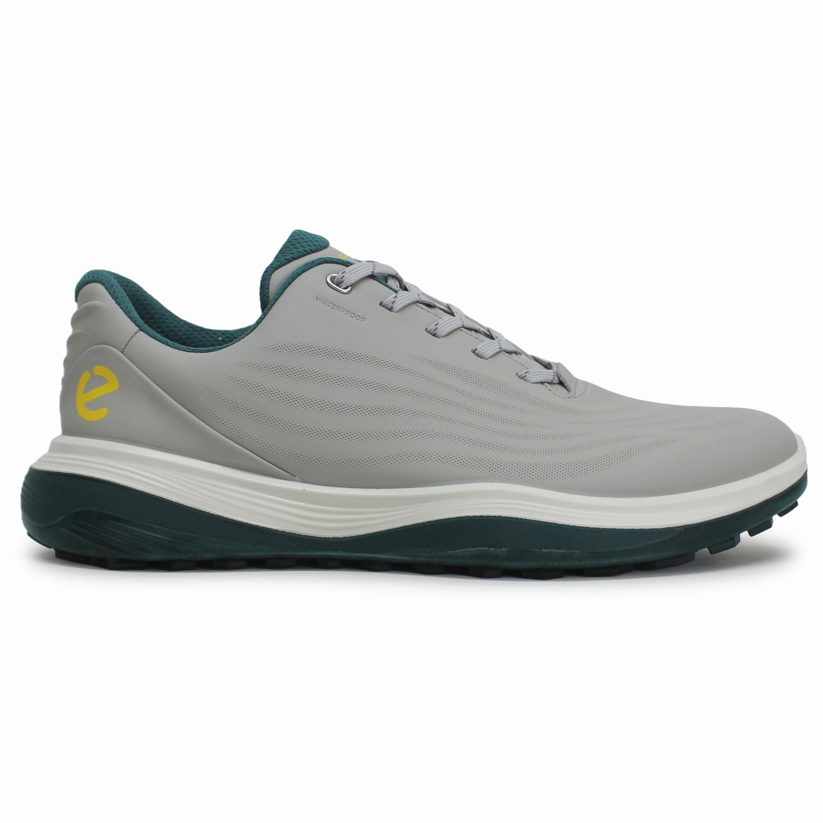 Ecco Golf LT1 Leather Men's Low Top Concrete Trainers men's ecco golf shoes