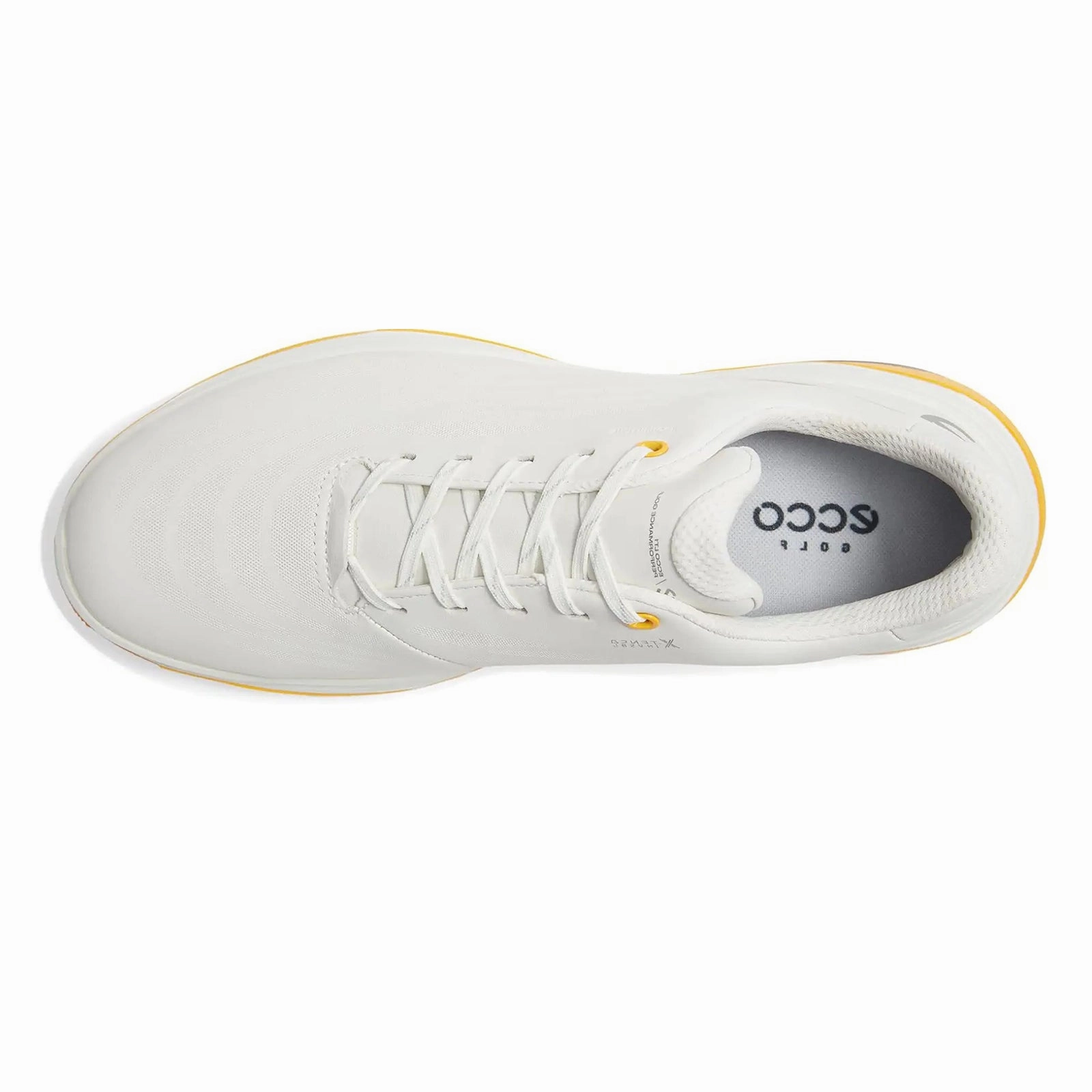 Ecco Golf LT1 Leather Men's Low Top White Sunrise Trainers men's ecco golf shoes