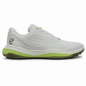 Ecco Golf LT1 Leather Men's Low Top White Trainers Mens Ecco golf shoes supportive swing stability