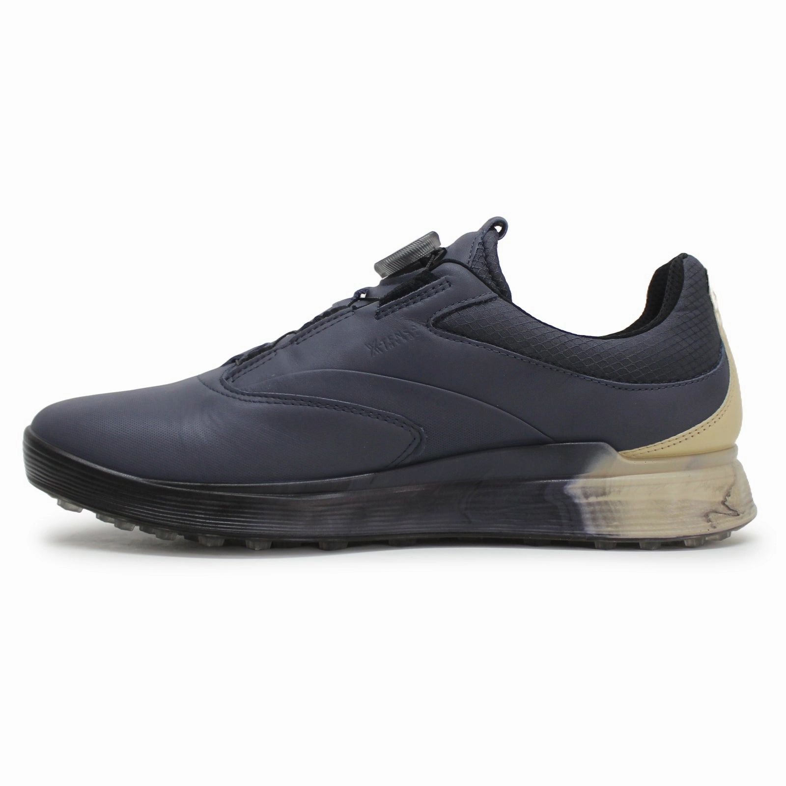 Ecco Golf S Three 102954 Leather Men's Comfort Ombre Sand Trainers men's ecco golf shoes
