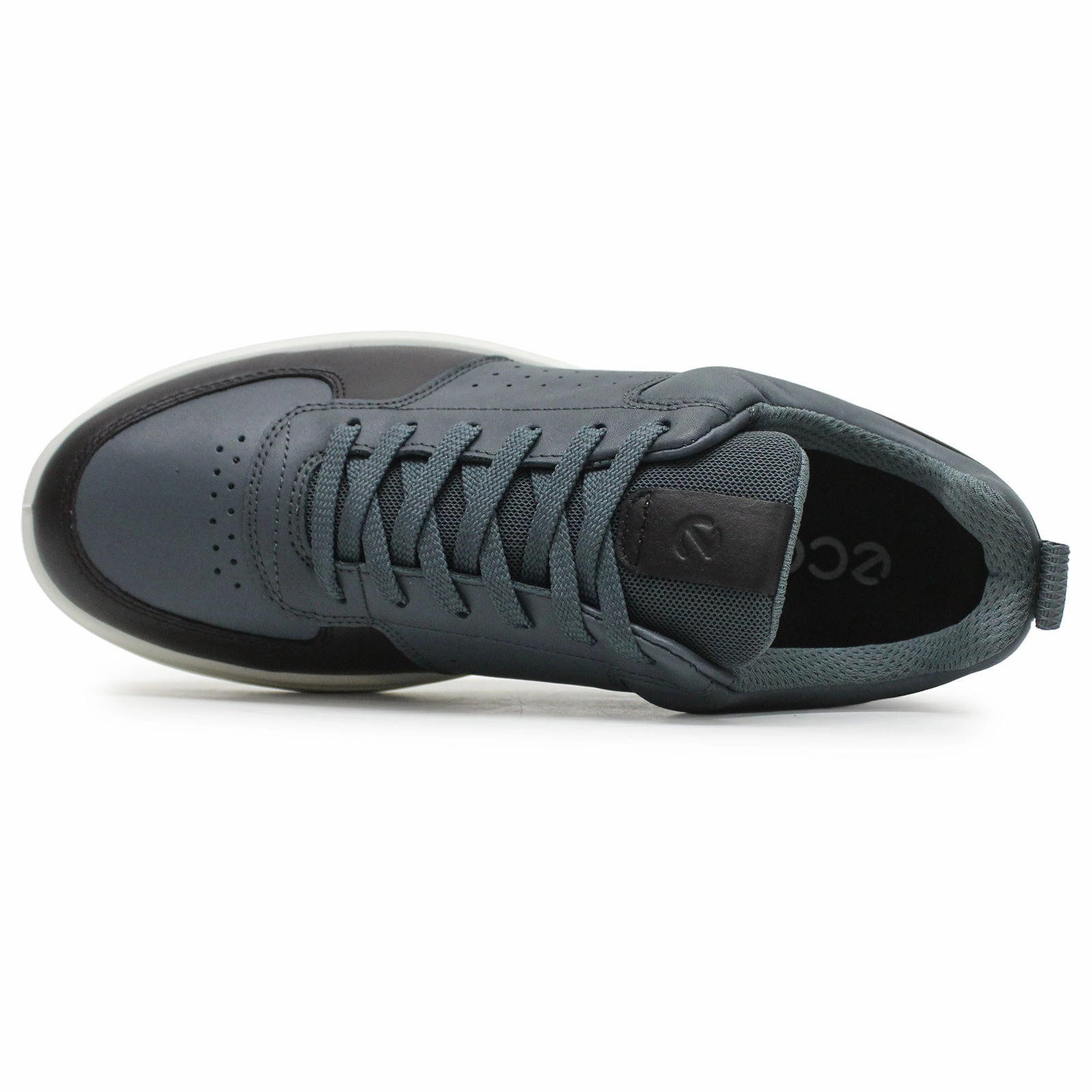 Ecco Golf Street 720 Full Grain Leather Men's Fashion Pavement Black Trainers men's ecco golf shoes