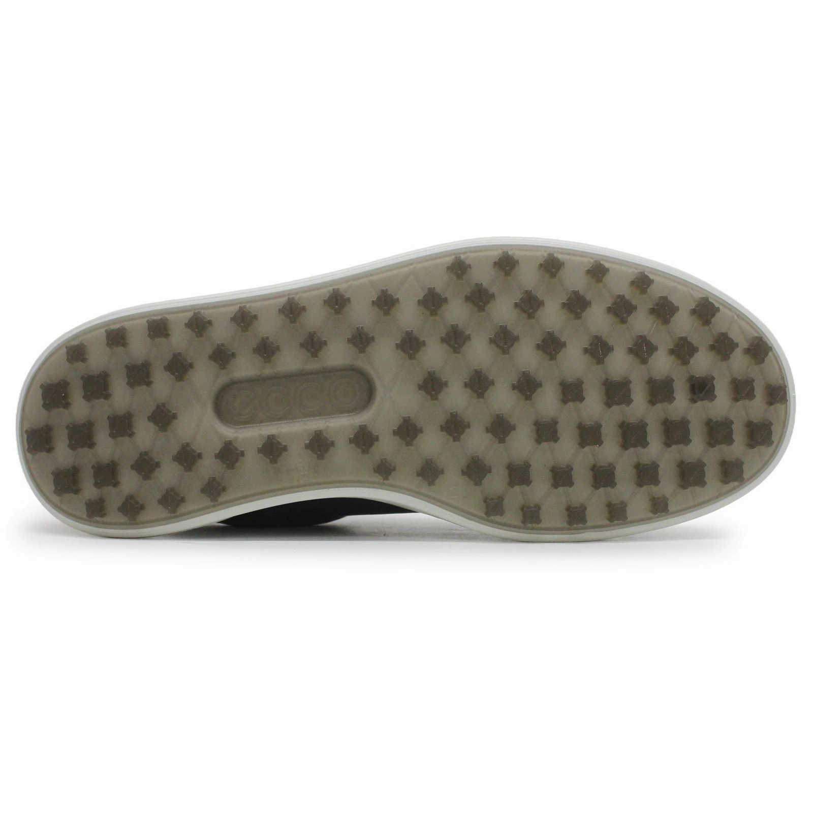 Ecco Golf Street 720 Full Grain Leather Men's Fashion Pavement Black Trainers men's ecco golf shoes