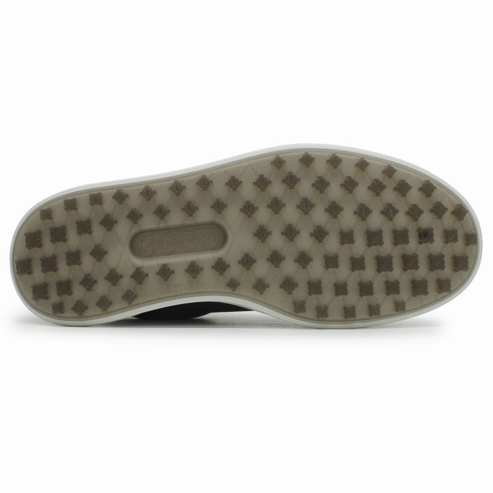 Ecco Golf Street 720 Full Grain Leather Men's Fashion Pavement Black Trainers men's ecco golf shoes