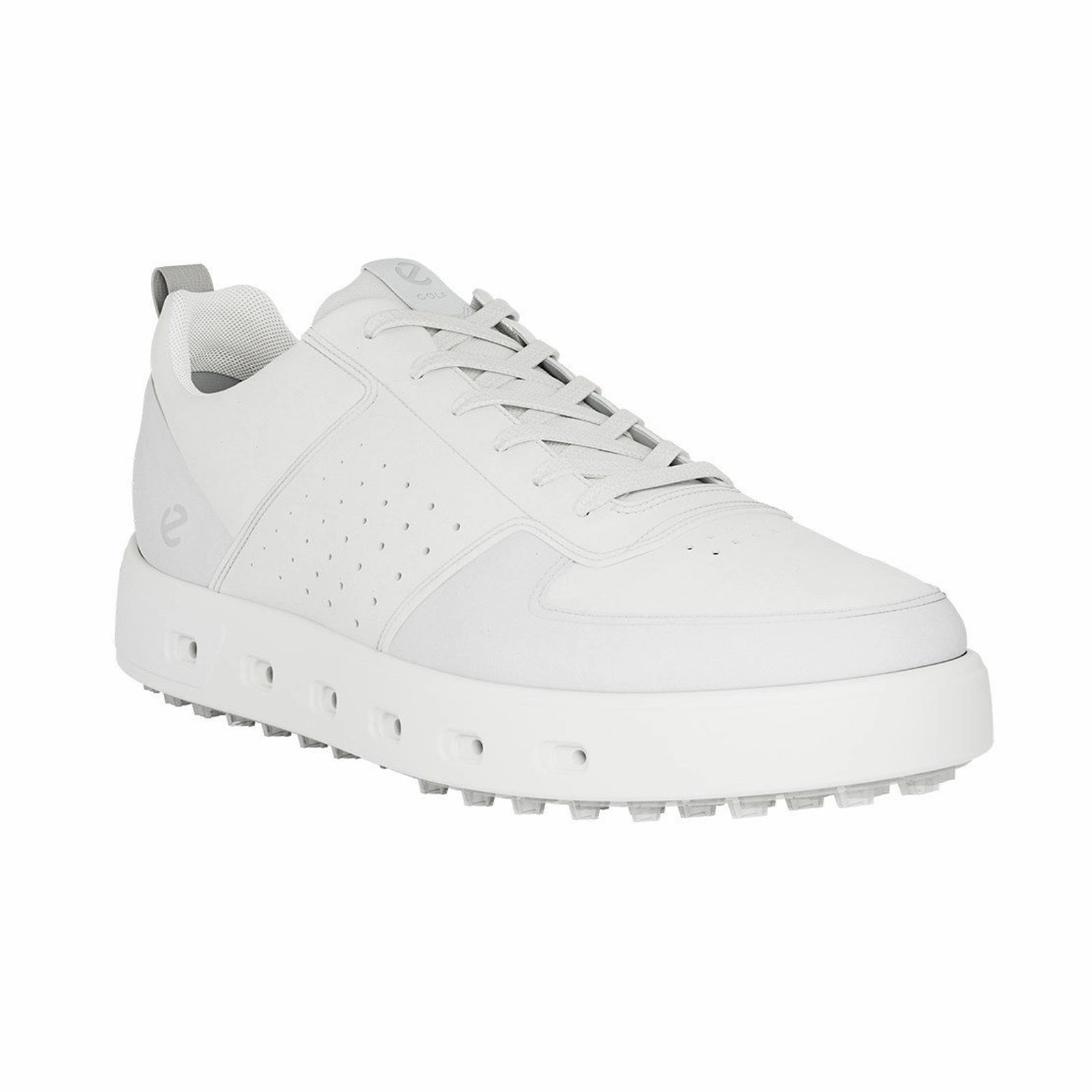 Ecco Golf Street 720 Full Grain Leather Men's Fashion White Trainers Mens Ecco golf shoes supportive swing stability