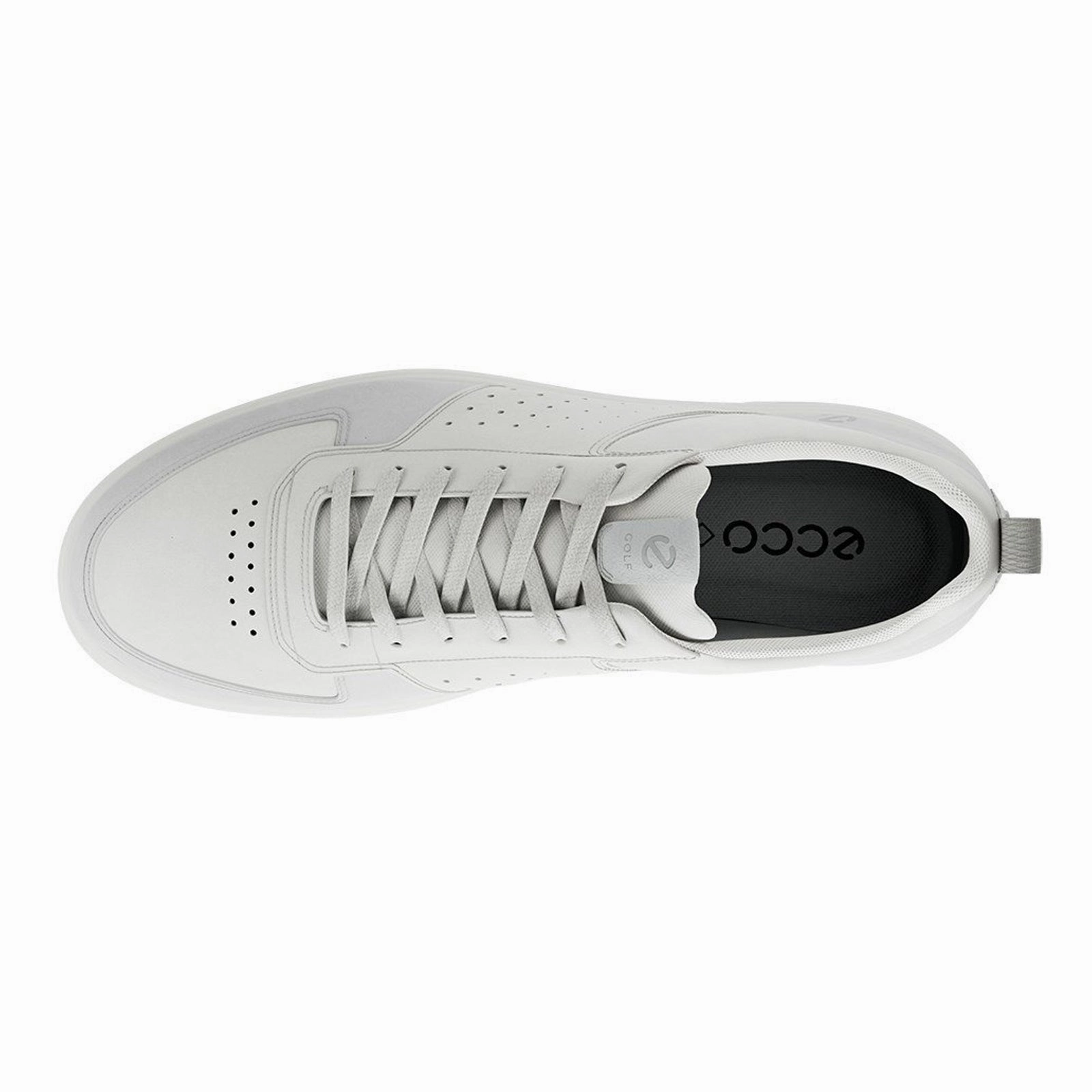 Ecco Golf Street 720 Full Grain Leather Men's Fashion White Trainers men's ecco golf shoes