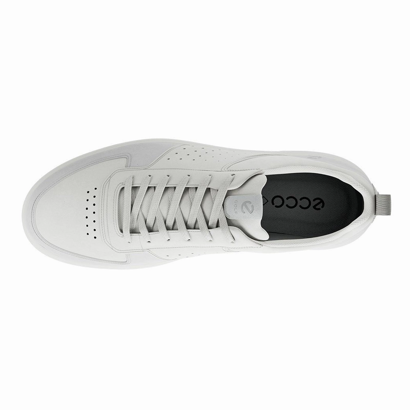 Ecco Golf Street 720 Full Grain Leather Men's Fashion White Trainers men's ecco golf shoes