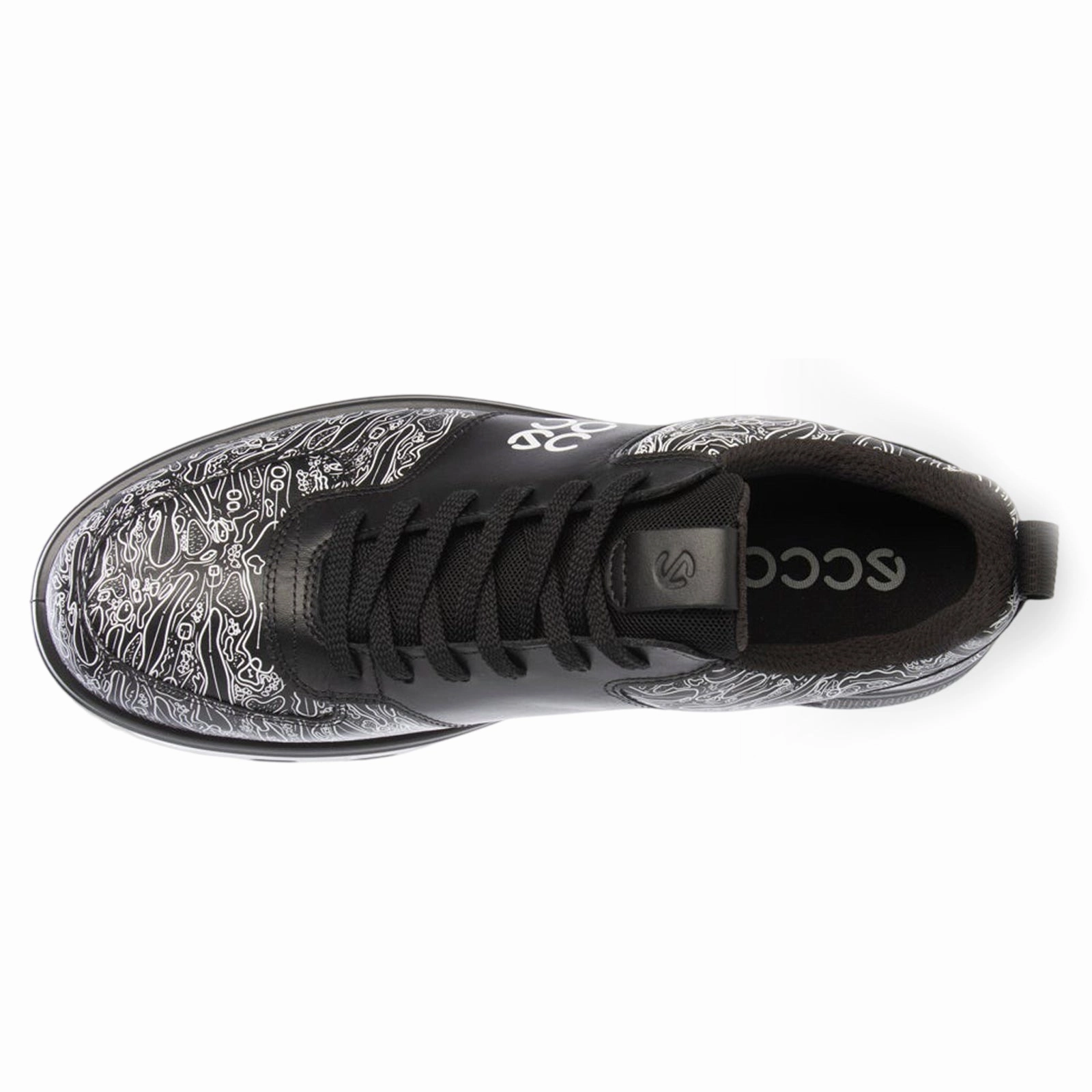 Ecco Golf Street 720 Leather Men's Fashion Black Trainers men's ecco golf shoes