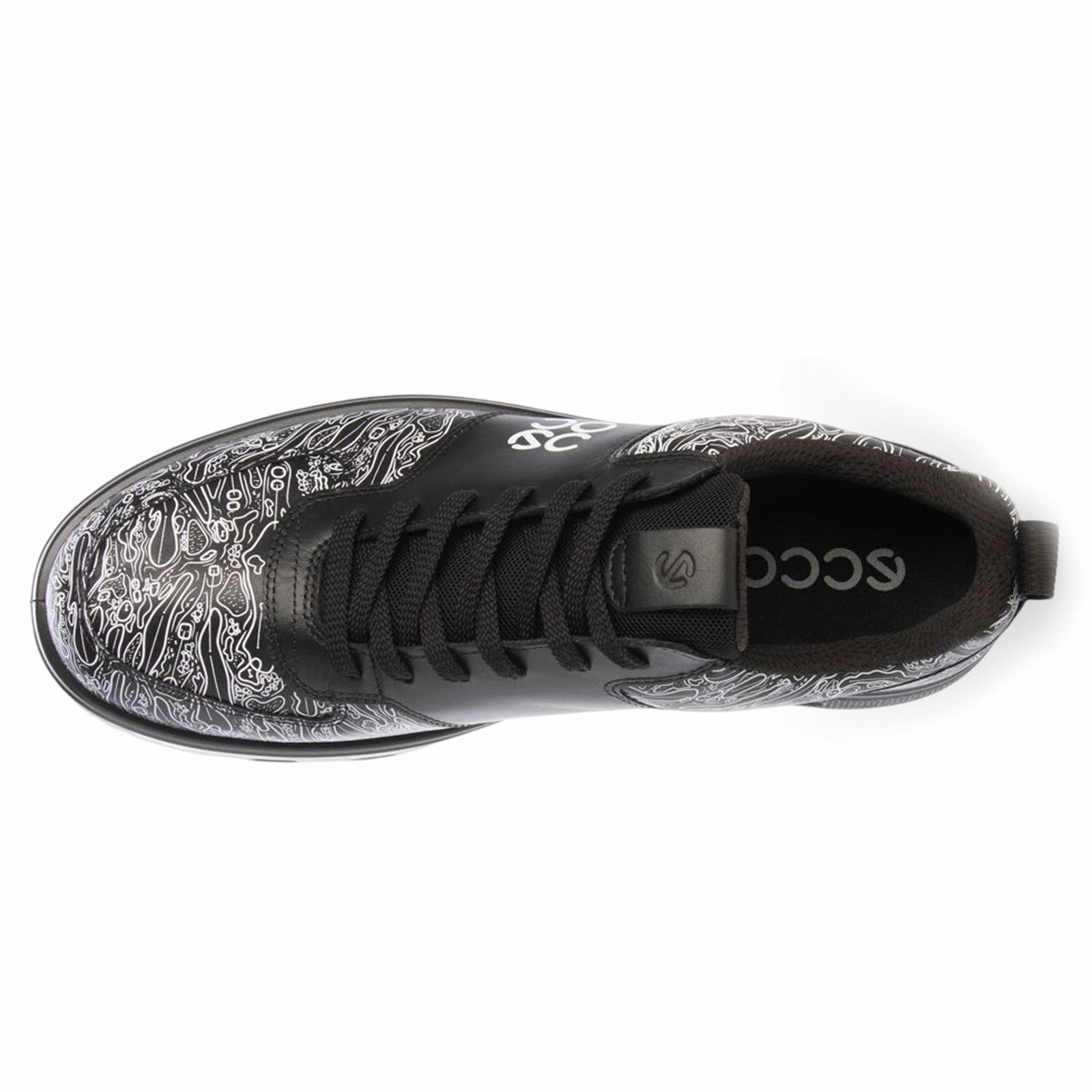 Ecco Golf Street 720 Leather Men's Fashion Black Trainers men's ecco golf shoes