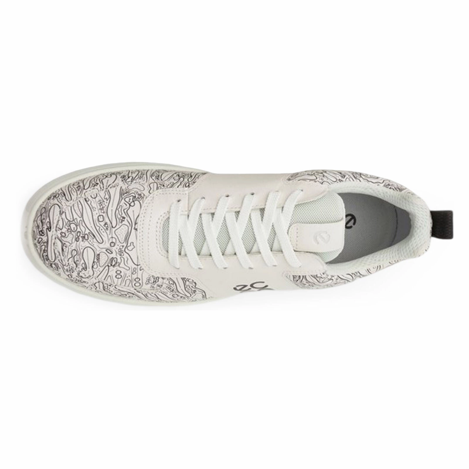 Ecco Golf Street 720 Leather Men's White Fashion Trainers men's ecco golf shoes