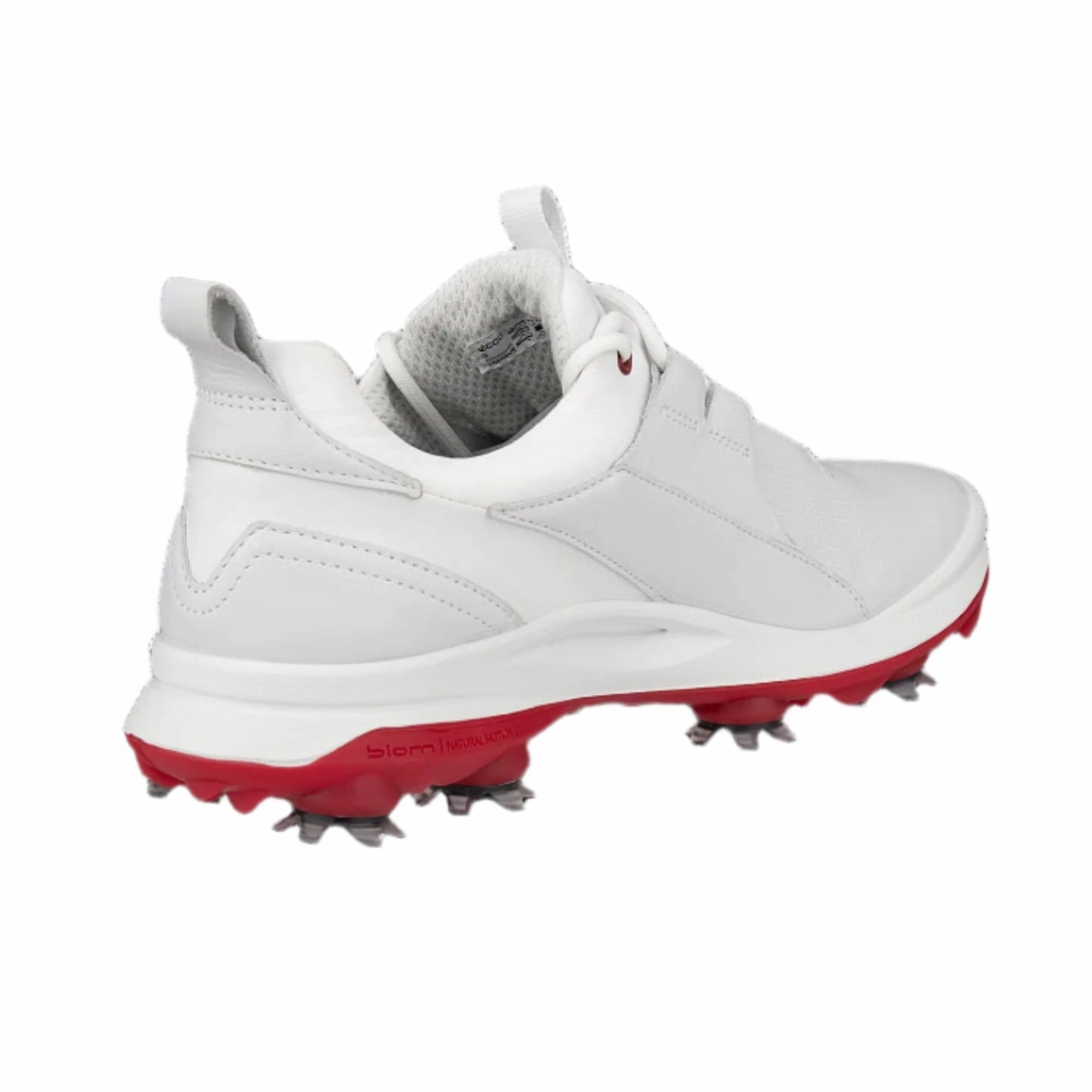 ECCO Ladies BIOM Tour Spike Shoe - White Ladies' Spiked Golf Shoes