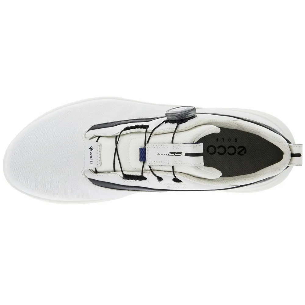 Ecco Men's Biom G5 BOA GORE-TEX Golf Shoe - WHITE Ecco Men's Spikeless Shoes