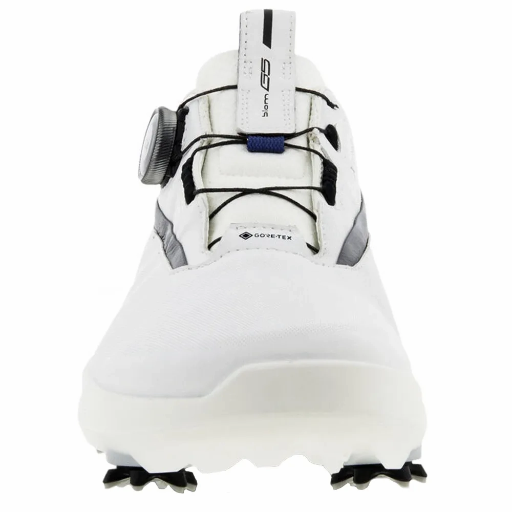 Ecco Men's Biom G5 BOA GORE-TEX Golf Shoe - WHITE Ecco Men's Spikeless Shoes