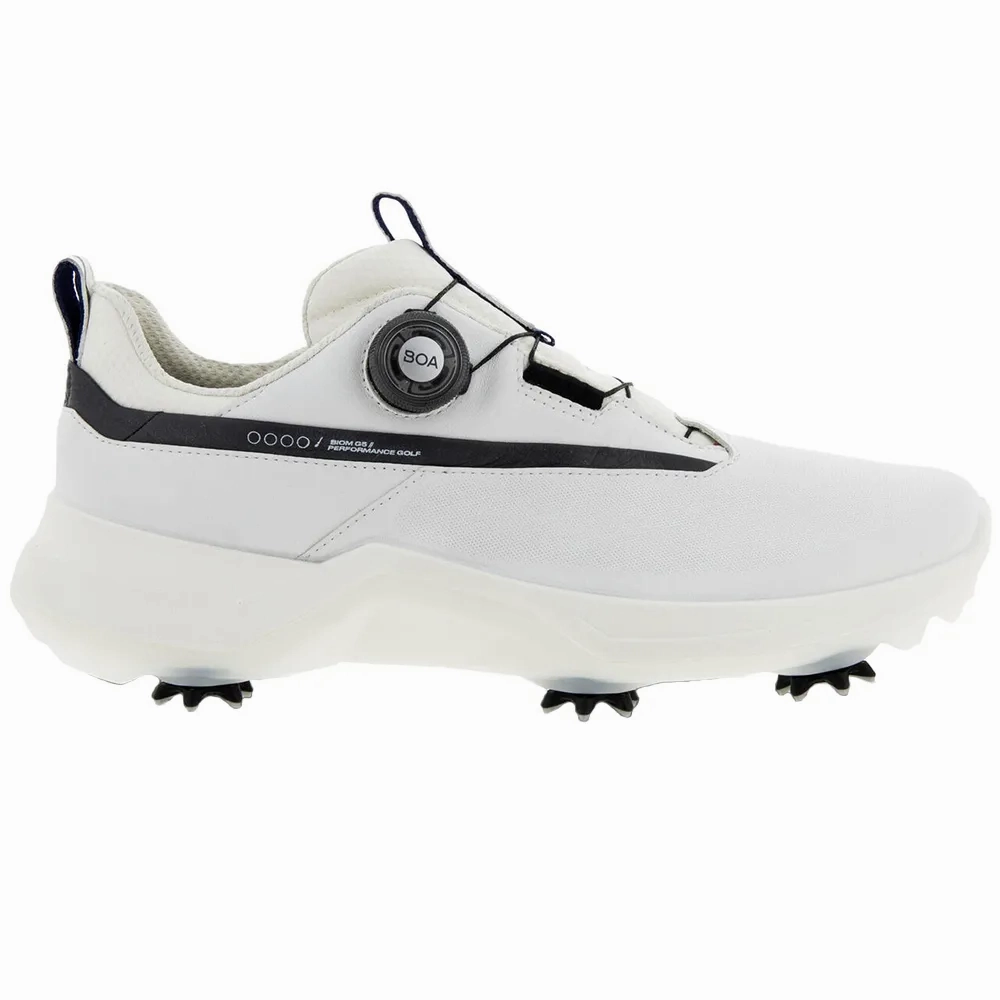 Ecco Men's Biom G5 BOA GORE-TEX Golf Shoe - WHITE Mens durable golf shoe collection