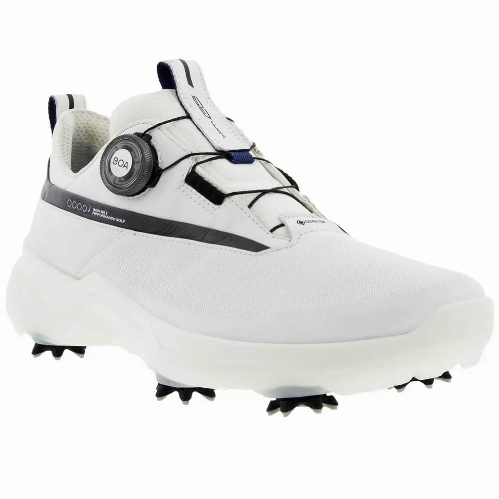 Ecco Men's Biom G5 BOA GORE-TEX Golf Shoe - WHITE Men's Durable Golf Shoes