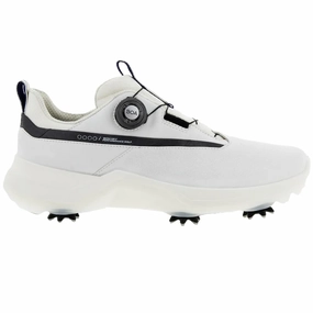 Ecco Men's Biom G5 BOA GORE-TEX Golf Shoe - WHITE Mens durable golf shoe collection