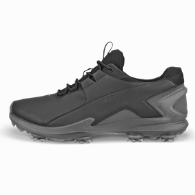 ECCO Men's BIOM Tour Spike Shoe - Black Ecco mens casual golf shoes
