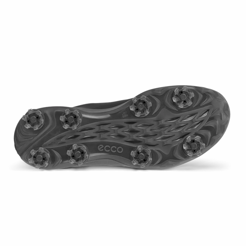 ECCO Men's BIOM Tour Spike Shoe - Black Men's Spiked Golf Shoes