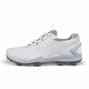 ECCO Men's BIOM Tour Spike Shoe - White Ecco mens casual golf shoes