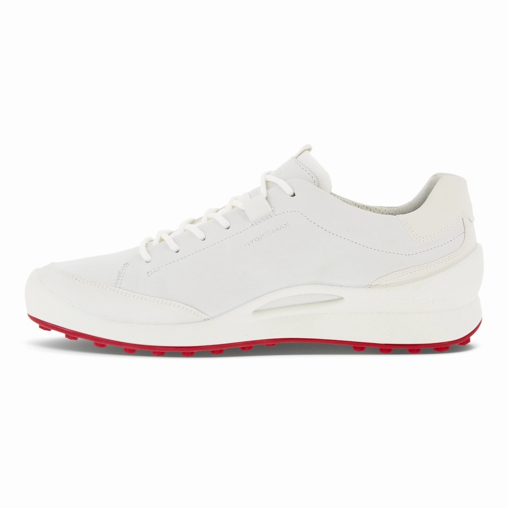 Ecco Men's Golf Biom Hybrid Leather Golf Shoe - WHITE Ecco Men's Spikeless Shoes