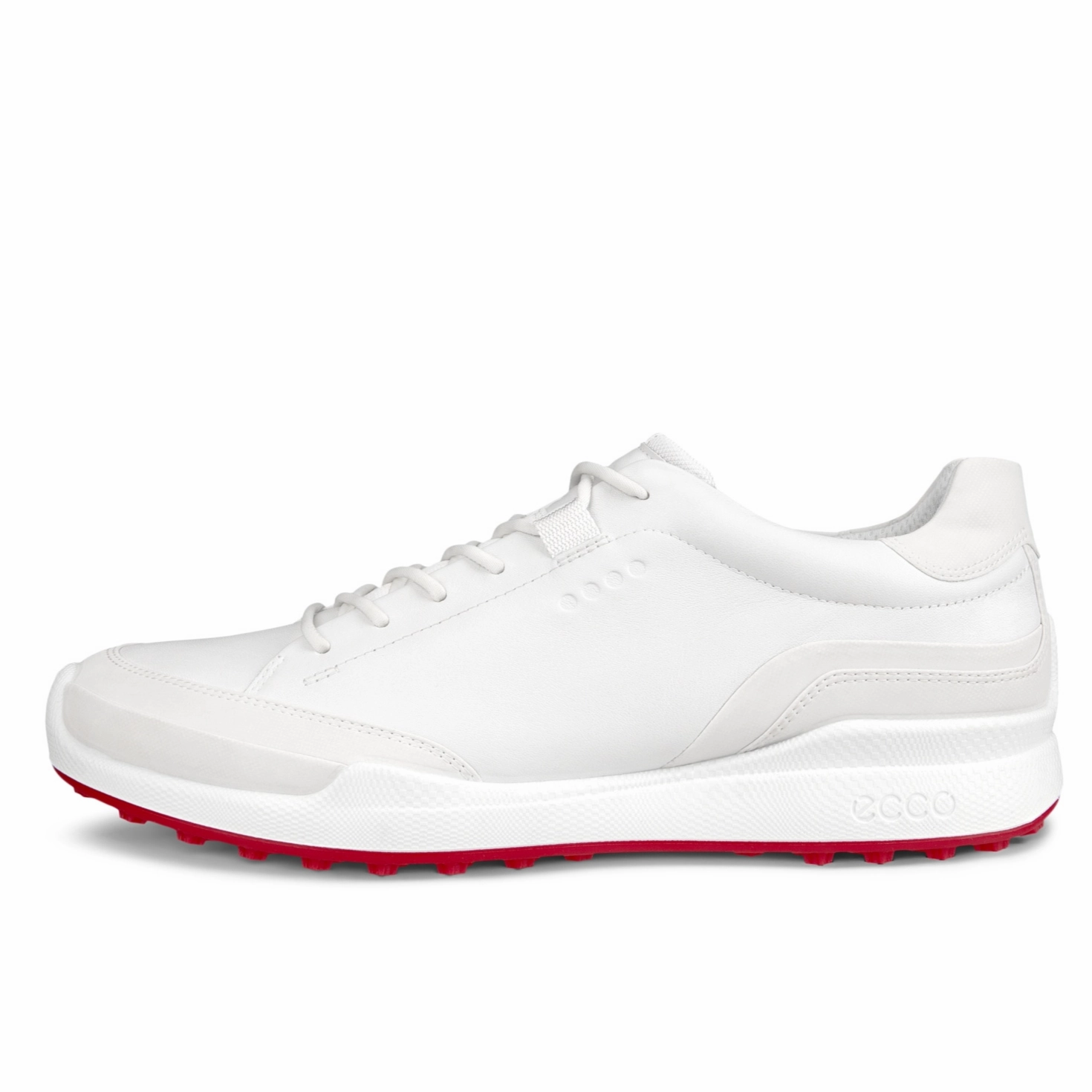 Ecco Men's Golf Biom Hybrid Leather Golf Shoe - WHITE ECCO men's spikeless comfort shoes