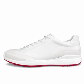 Ecco Men's Golf Biom Hybrid Leather Golf Shoe - WHITE ECCO men's spikeless comfort shoes