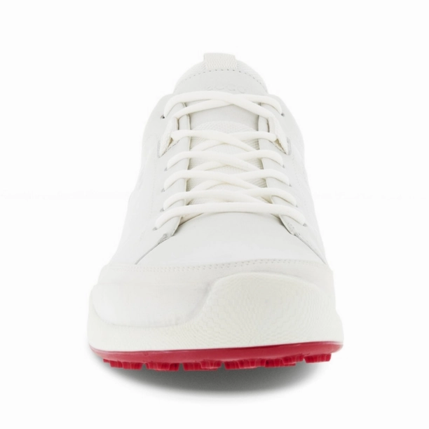 Ecco Men's Golf Biom Hybrid Leather Golf Shoe - WHITE Ecco Men's Spikeless Shoes