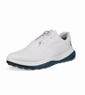 Ecco Men's LT1 BOA Golf Spikeless Shoes - White Men's shoes from other brands