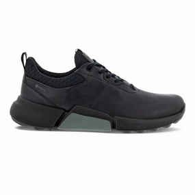Ecco Mens Golf Biom H4 GORE-TEX Shoes - BLACK ECCO men's spikeless comfort shoes