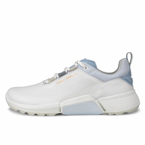 Ecco Women's Golf Biom H4 GORE-TEX Shoes - WHITE ECCO men's spikeless comfort shoes