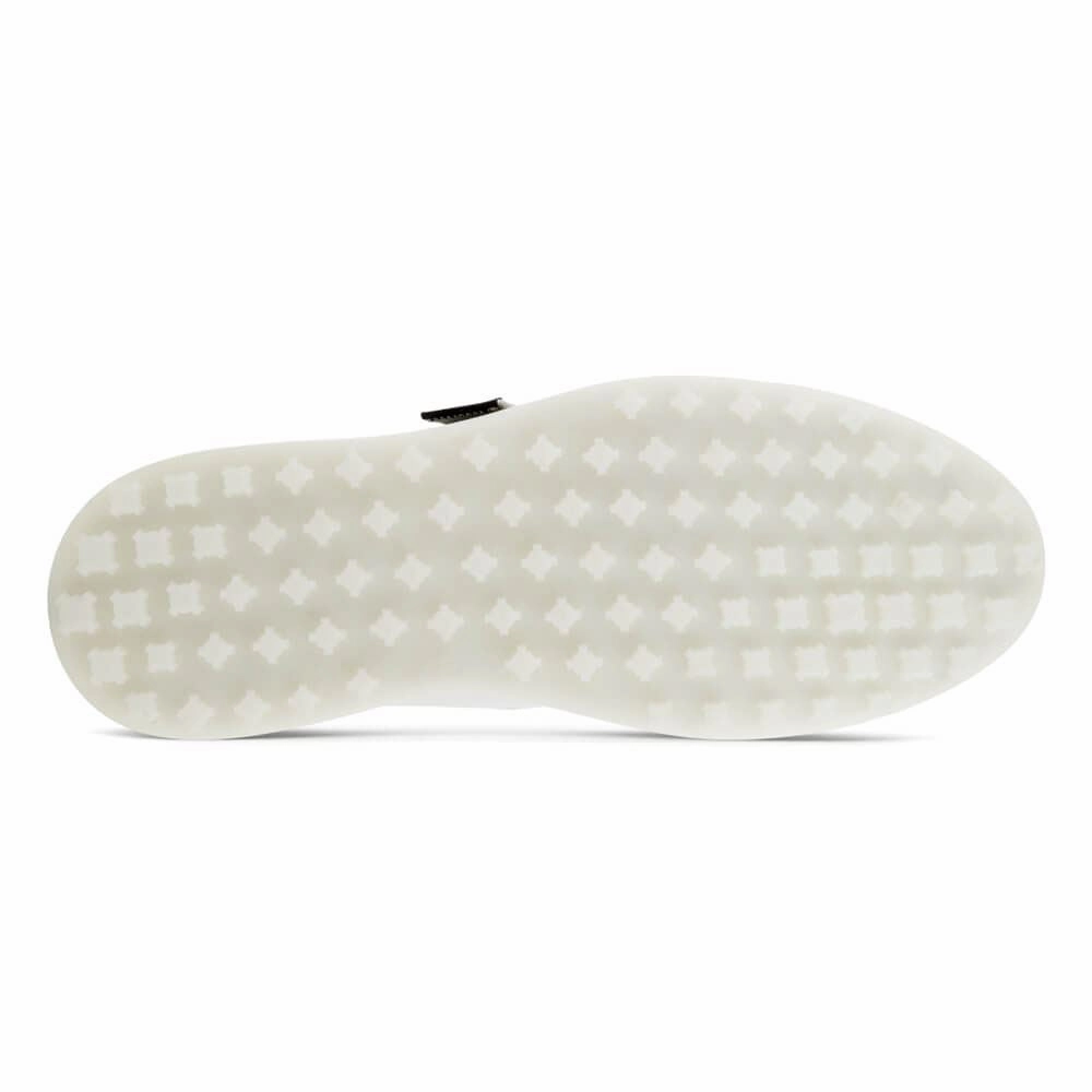 Ecco x J.Lindeberg Mens Golf Tray Buckle Shoes - WHITE J.Lindeberg Men's Apparel