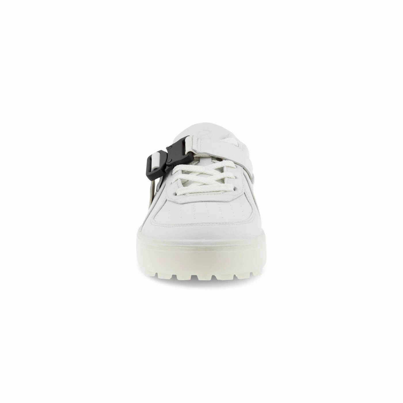 Ecco x J.Lindeberg Mens Golf Tray Buckle Shoes - WHITE J.Lindeberg Men's Apparel