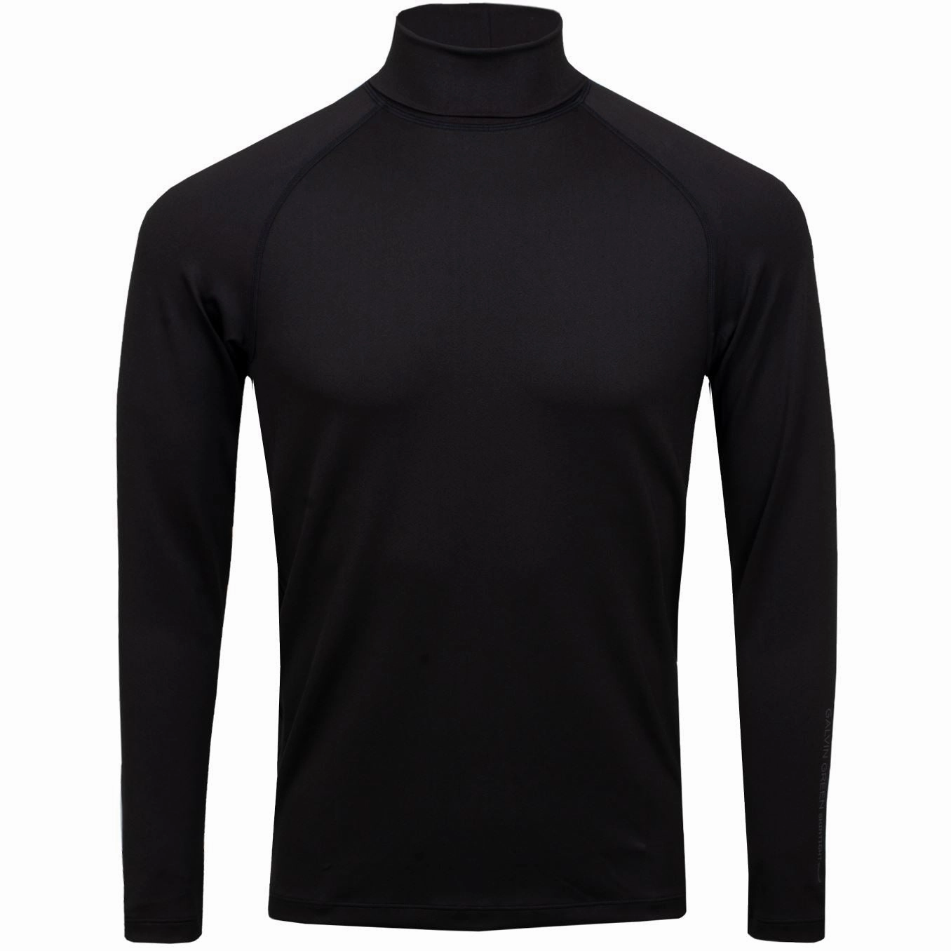 Edwin Thermal Roll Neck Black/Red Galvin Green men's golf outerwear