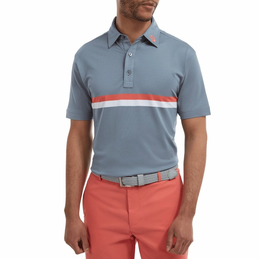FootJoy Double Chest Band Pique Golf Polo Shirt 88390 youth t-shirt
