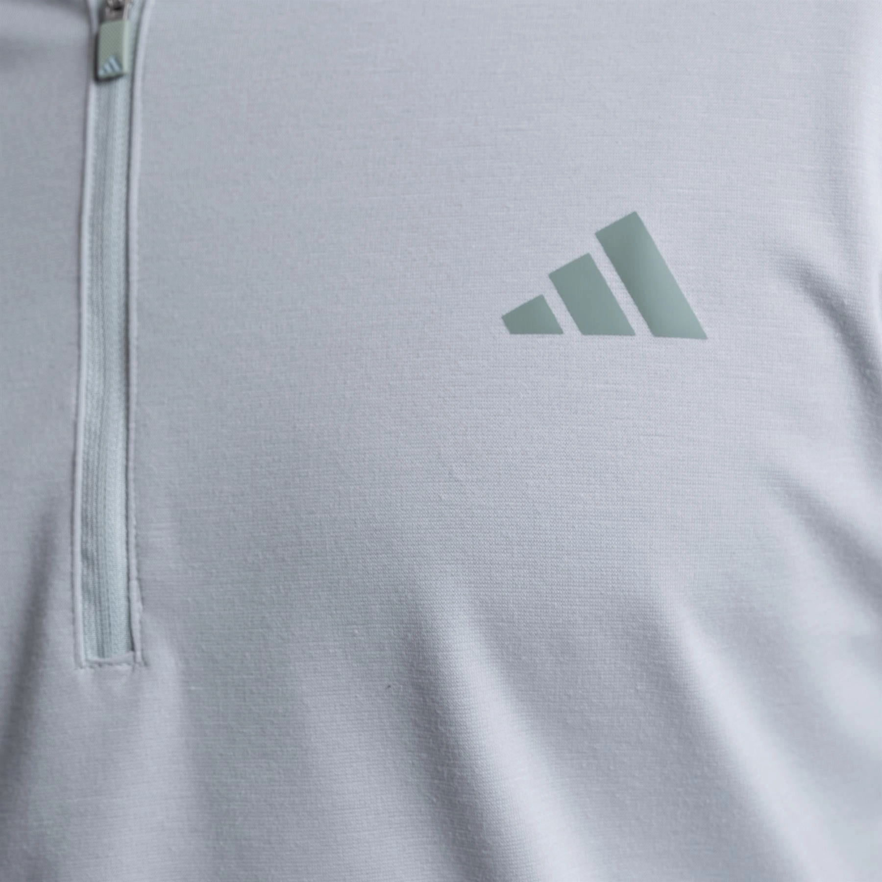 Elevated Quarter Zip Mid Layer Wonder Silver Adidas Men's Sportswear