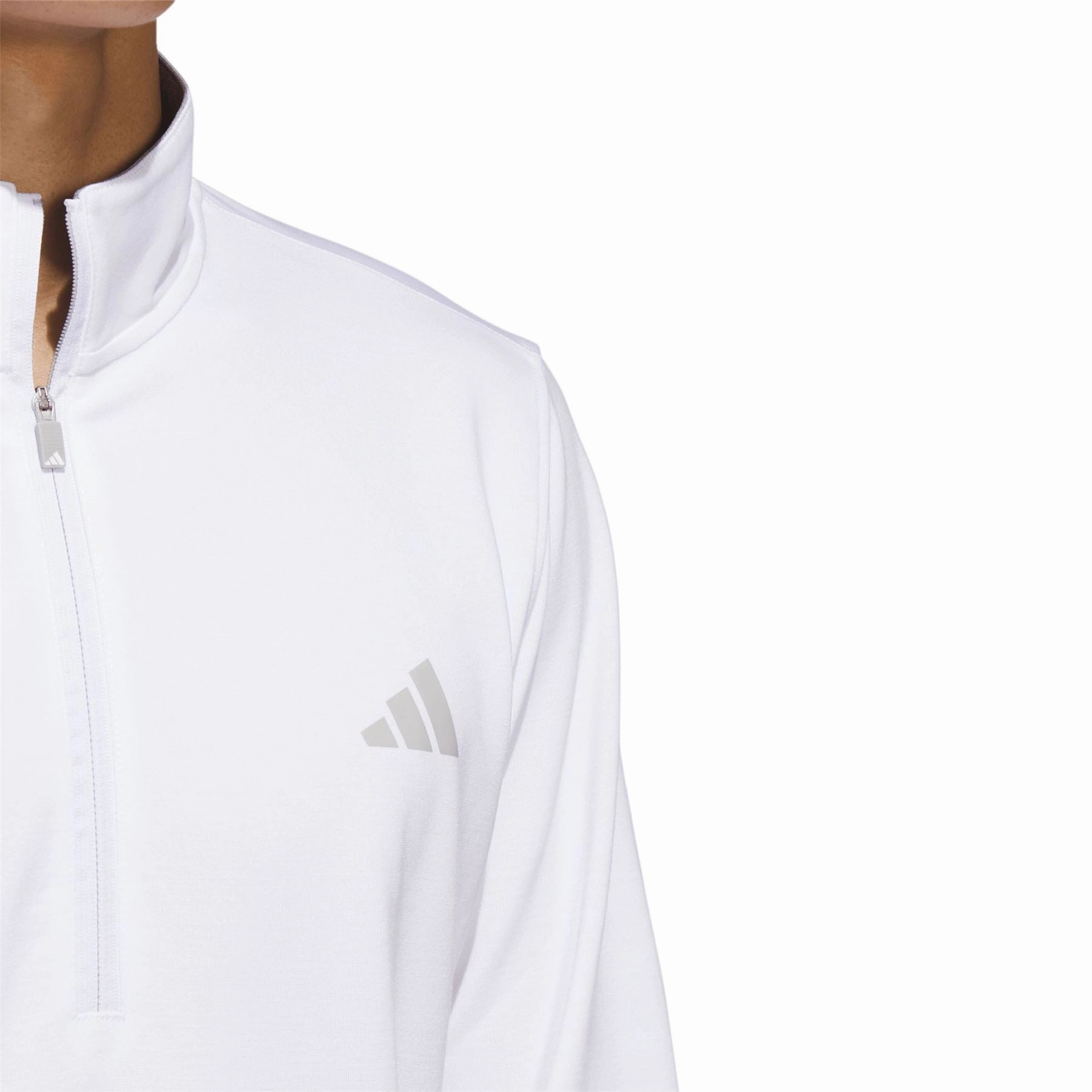 Elevated Quarter Zip Pullover White Adidas Men's Sportswear