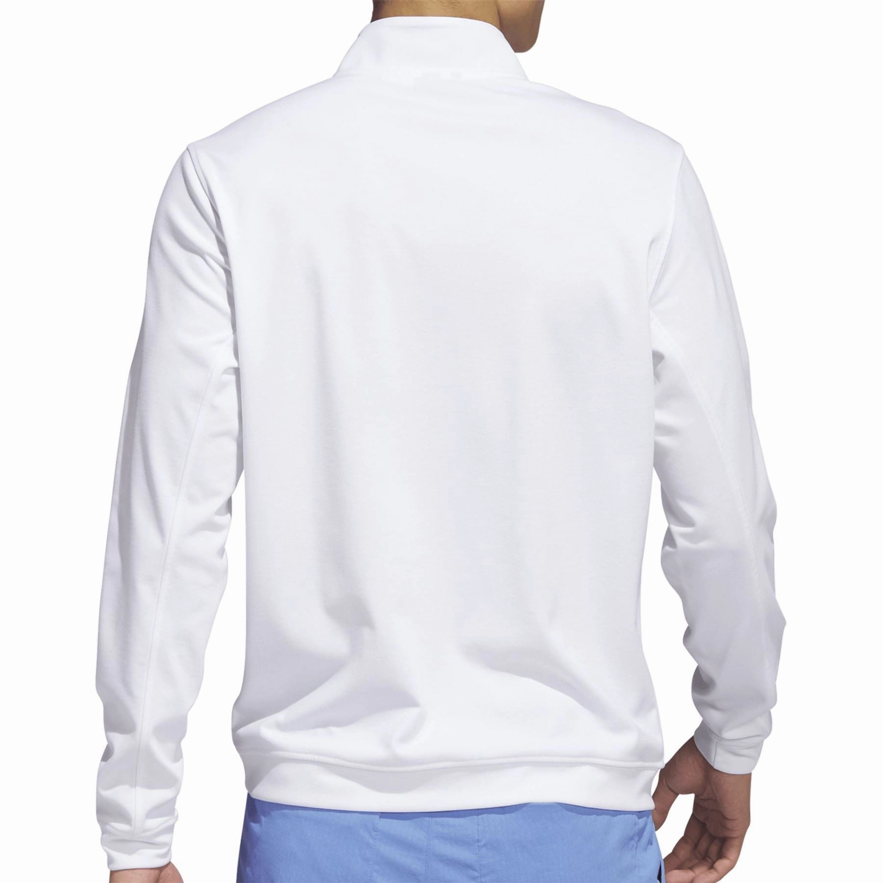 Elevated Quarter Zip Pullover White Adidas Men's Sportswear