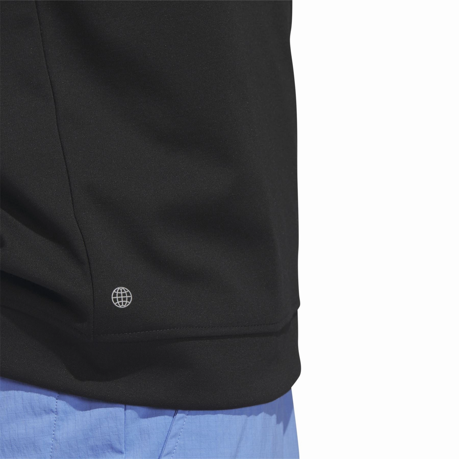 Elevated Quarter Zip Regular Fit Mid Layer Black Adidas Men's Sportswear