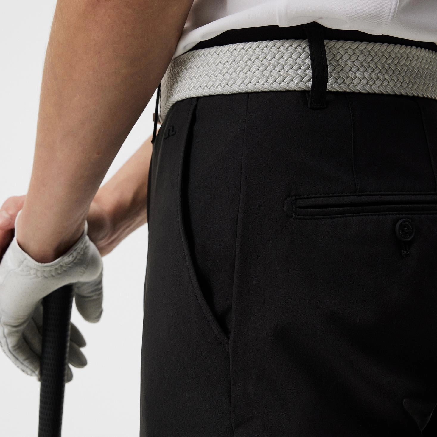 Ellott Micro High Stretch Pants Black J.Lindeberg Golfwear for Men
