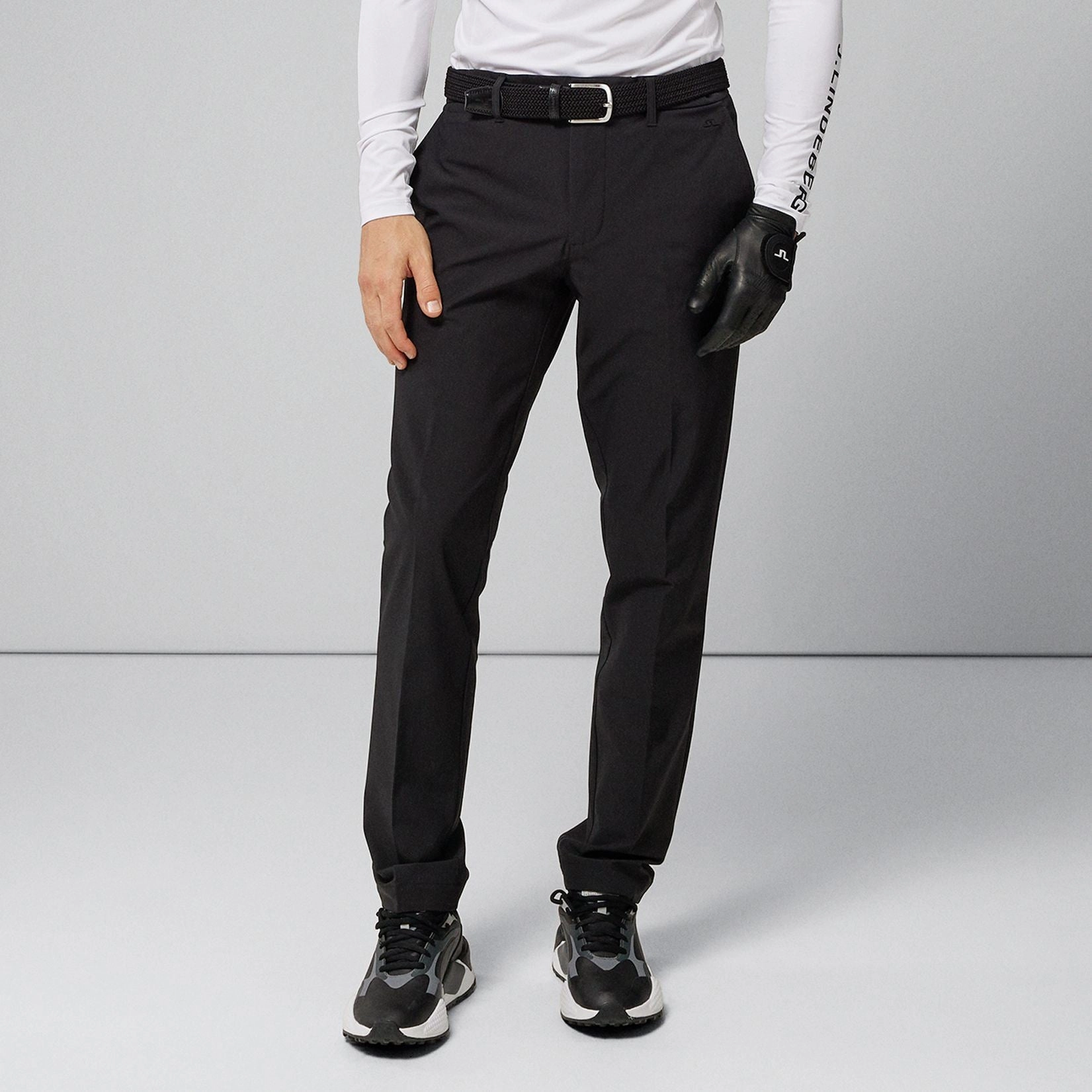 Ellott Micro High Stretch Pants Black J.Lindeberg Golfwear for Men