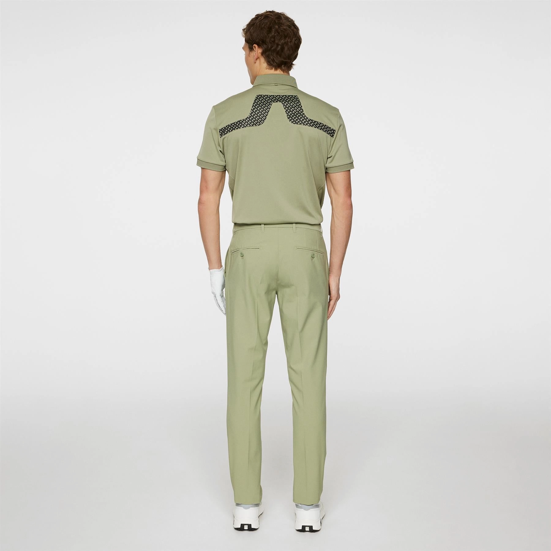 Ellott Micro High Stretch Trousers Oil Green J.Lindeberg Golfwear for Men