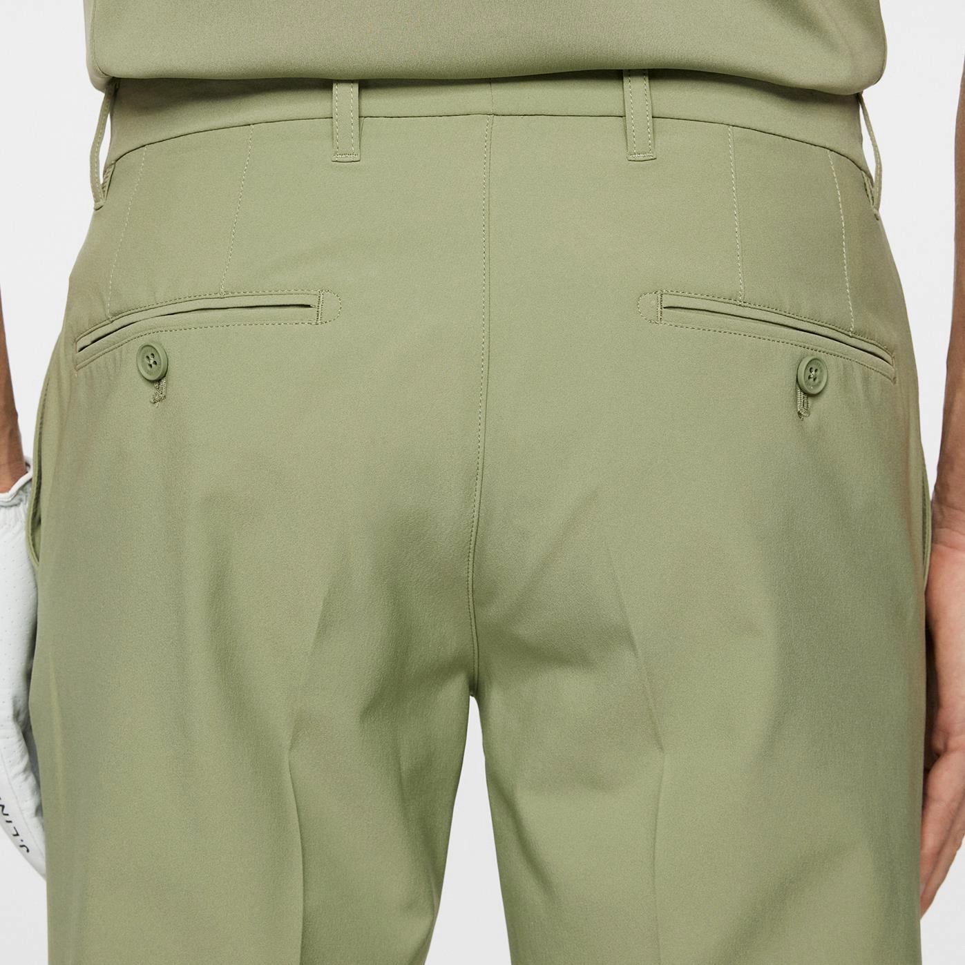 Ellott Micro High Stretch Trousers Oil Green J.Lindeberg Golfwear for Men